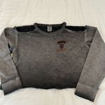 PINK - Victoria's Secret Victorias Secret SF giants szM distressed cropped cold shoulder sweatshirt EUC Photo 1