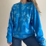 Champion Blue Crewneck Tie Dye  Sweatshirt Photo 0