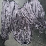 Beautiful dark gray pashmina scarf. NWOT. Photo 0