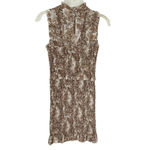 Bec & Bridge Smocked Gloria Toile Leaf Print Mini Dress Size 2 NWT Photo 6