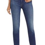 Mother The Dazzler Skimp Skinny Jeans In Skunk At The Tea Party Blue Size 25 Photo 0