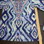 Lilly Pulitzer Preppy Designer Classic Geometric Quarter Zip Popover Small Photo 1