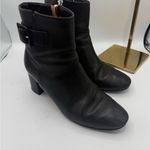 Grigiarancio Y2K Black‎ Leather Ankle Boots 8.5 | Made in Italy Chunky Heel Black Photo 2