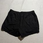 Old Navy  Black Pull On High Rise Linen Blend Casual Shorts Size Large EUC Photo 4