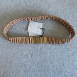 Sandro NWT  Relaxed Ruched Leather Belt in Caramel Size 2 (Medium /6) Photo 2