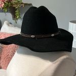 Rodeo King Black Felt Hat Country Western Womens Small Photo 4