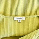 Madewell Women’s Ottoman Ribbed Cropped Tank Top Light Green Size XS Photo 5