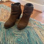 JUST FAB Brown Ankle Boots Photo 6