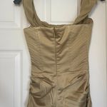 House Of CB Natalya OLIVE SATIN CORSET MIDI DRESS Photo 10