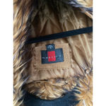 Vintage Penny Lane Suede Fur Trimmed Brown Coat XL Boho Y2K 1990's Winter Cabin Photo 2