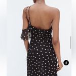 ZARA POLKA DOT CHIFFON MIDI DRESS WITH RUFFLES Photo 2