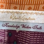 Robert Graham Women’s 100% Silk Blouse Top Purple Orange Boho Wearable Art Sz L Photo 10