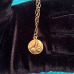 Vintage Rachel Abroms Mad Coin cherry necklace with crystal EVC Gold Photo 3
