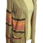 Francesca’s collections tan n neon tribal cardigan Photo 0