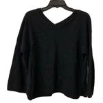 Madewell  Womens Size XS Black Double-V Pullover Slouchy Sweater Photo 2