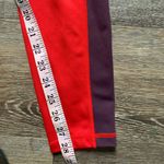 Zyia  Active Red Royalty Stripe Light n Tight High Rise Leggings 12 Photo 4