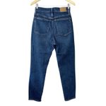 Madewell Women's The Momjean High Rise Tapered Leg Jeans Size 27 Dark Wash Denim Photo 3