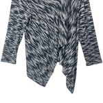 Carol Rose VTG  Lightweight Navy Blue Asymmetric Sweater Cardigan, Large Photo 3