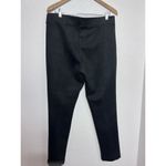 Andrew Marc  Pants Womens Size Large Faux Suede Black Pull on Skinny Leg Biker Photo 2