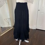 Early 2000's Black Layered Whimsygoth Tiered Midi Maxi Skirt XL Photo 1