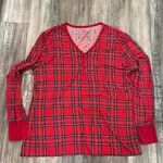Little Sleepies Women’s red plaid pj top XL Photo 0