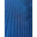 Line and Dot  Metallic Midi Dress Women's Blue M Photo 4