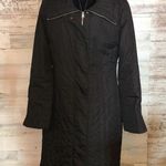 BCBGMAXAZRIA  Long black quilted puffer coat womens trench coat winter co…​ Photo 0