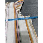 st. john's bay  Orange Striped Smocked Front Ruffled Sleeve Collared Blouse XL Photo 7