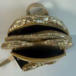 Gold Sequin Mini Backpack Bow Ear Detail Convertible Crossbody Bag NEW with tag Photo 4