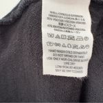 Free People Black Cutout Tank Top Sleeveless Crinkle Lightweight Solid Cut Out Photo 6