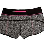 Lululemon Speed Shorts Static White Black/Black/Raspberry Glo Light Size 8 RARE Photo 11