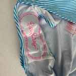Lilly Pulitzer  Cumulus Blue Seersucker Stripe Bikini Bottom Swim Size 12 NWT Photo 2