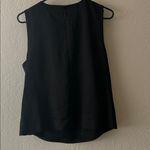 Milly  Black Sleeveless Blouse Photo 2