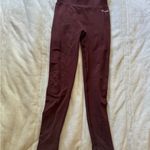 DFYNE Women's Burgundy Impact Leggings S Photo 2
