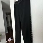 Ted Baker London Carlaa black beaded cropped mid ride trouser jogger pants Photo 15