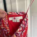 Boden Lilah Strapless paisley multi way halter Floral Dress Smocked Tie Red Size 6P Photo 4