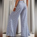 NWOT Floral Sky Blue Wide Photo 2