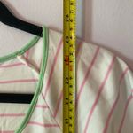 LAKE Pink White Green Sleepshirt Pajama Top Cotton PJs Women's size Medium Photo 8