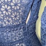 Buffalo David Bitton  | Navy Blue Eyelet Midi Dress/Cover Up Photo 5