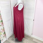 Zanzea Maxi Slip Dress Maroon Red 12 Sleeveless Photo 1