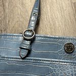 Anne Klein Blue Crocodile-Embossed Tote Bag Photo 4