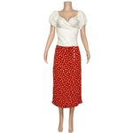 Reformation Framboise Off-Shoulder Linen Top, White, 4 (US) Photo 3