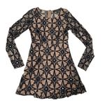 For Love & Lemons Metz Party Mini Dress in‎ Pecan Lace Mini Dress Star Sequin XS Black Photo 6