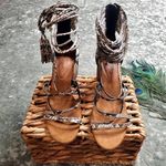 Jeffrey Campbell  Despina Strappy Sandal Snake Print Photo 1