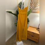 ASTR ‎ the Label Zion mustard yellow strapless wrap jumpsuit women S Photo 4