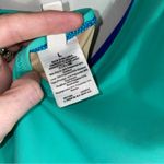 J.Crew L Swim One Piece Bikini Blue Color Block V Neck Photo 1