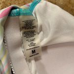 Striped racerback swim top Size medium Blue Photo 3