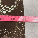 AA Studio AA 18W Brown Green Floral Print Side Ruched Faux Wrap Front Dress Photo 9