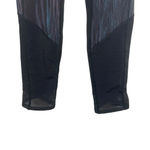 New Balance NWT  Printed Elixir Mesh Athletic Leggings in Black/Blue Size S Photo 4