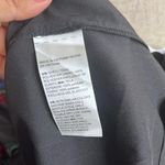 Chico's  Satin Scroll Print Shirt Dress 1.5 US 10 Black Floral Button Artsy Boho Photo 11